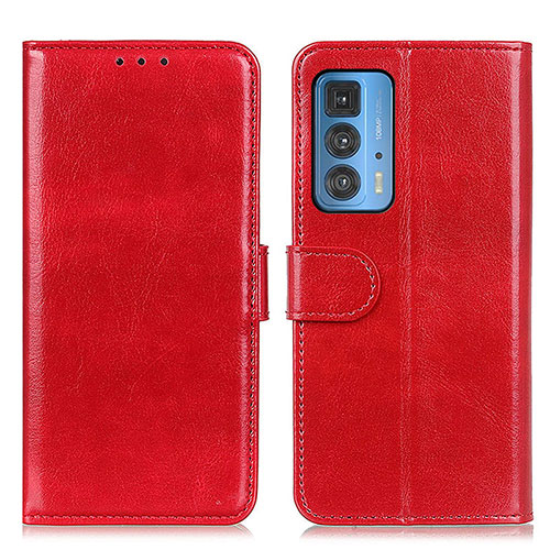 Leather Case Stands Flip Cover Holder M07L for Motorola Moto Edge S Pro 5G Red