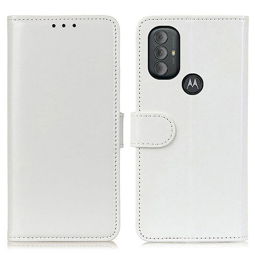 Leather Case Stands Flip Cover Holder M07L for Motorola Moto G Play Gen 2 White