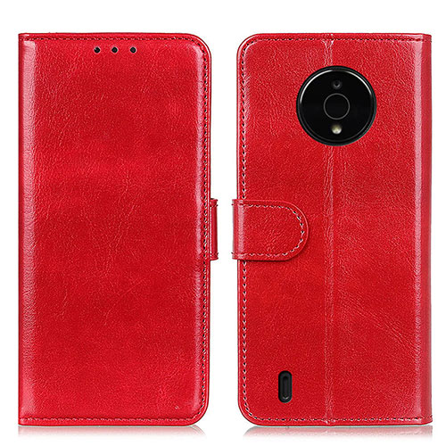 Leather Case Stands Flip Cover Holder M07L for Nokia C200 Red