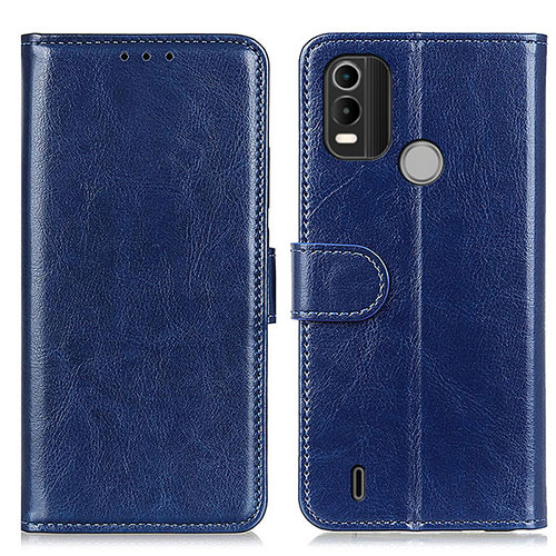 Leather Case Stands Flip Cover Holder M07L for Nokia C21 Plus Blue