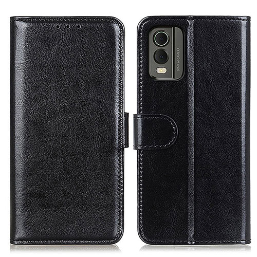 Leather Case Stands Flip Cover Holder M07L for Nokia C210 Black