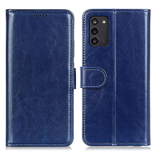 Leather Case Stands Flip Cover Holder M07L for Nokia G100 Blue