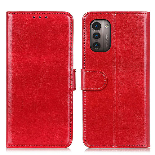 Leather Case Stands Flip Cover Holder M07L for Nokia G11 Red