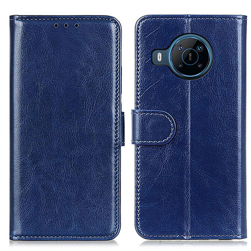 Leather Case Stands Flip Cover Holder M07L for Nokia X100 5G Blue