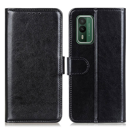 Leather Case Stands Flip Cover Holder M07L for Nokia XR21 Black