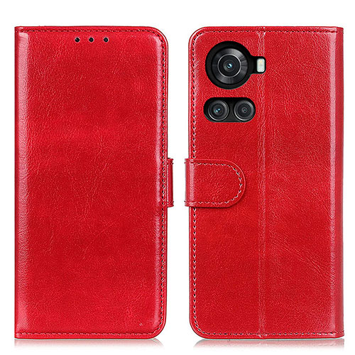 Leather Case Stands Flip Cover Holder M07L for OnePlus Ace 5G Red