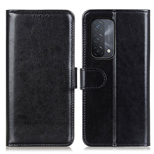 Leather Case Stands Flip Cover Holder M07L for OnePlus Nord N200 5G Black