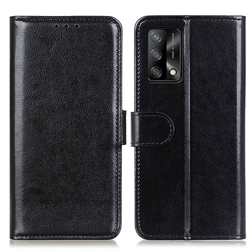 Leather Case Stands Flip Cover Holder M07L for Oppo A74 4G Black