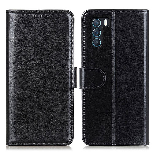 Leather Case Stands Flip Cover Holder M07L for Oppo K9 Pro 5G Black