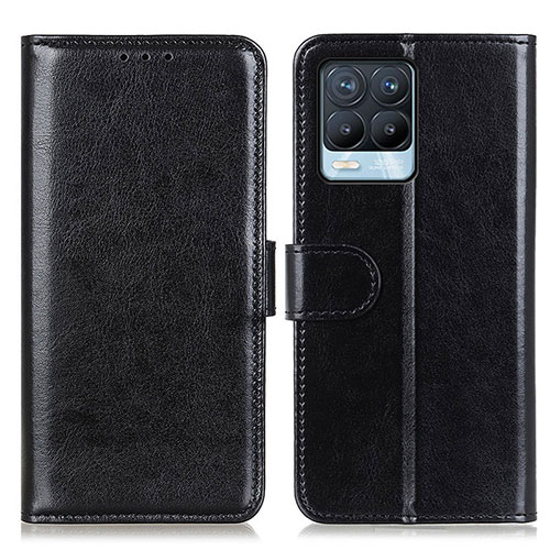 Leather Case Stands Flip Cover Holder M07L for Realme 8 4G Black