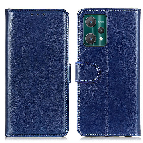 Leather Case Stands Flip Cover Holder M07L for Realme 9 Pro+ Plus 5G Blue