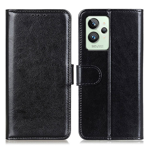 Leather Case Stands Flip Cover Holder M07L for Realme GT2 Pro 5G Black