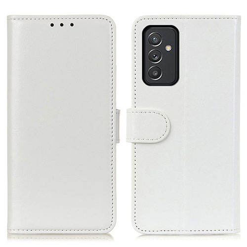 Leather Case Stands Flip Cover Holder M07L for Samsung Galaxy A15 4G White