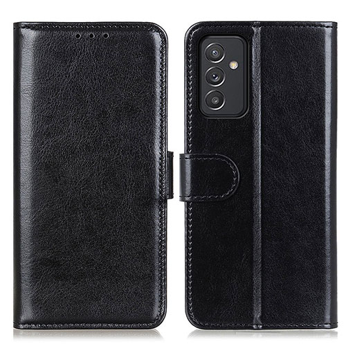Leather Case Stands Flip Cover Holder M07L for Samsung Galaxy A82 5G Black