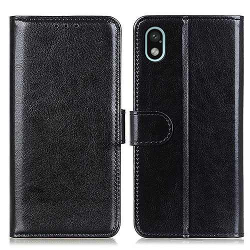 Leather Case Stands Flip Cover Holder M07L for Sony Xperia Ace III Black