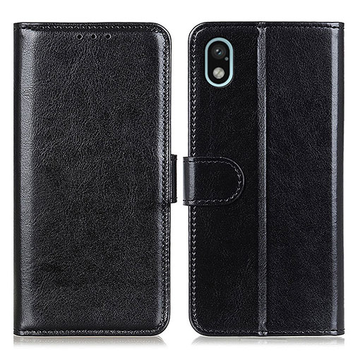 Leather Case Stands Flip Cover Holder M07L for Sony Xperia Ace III SO-53C Black