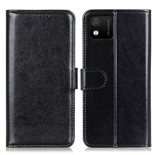 Leather Case Stands Flip Cover Holder M07L for Wiko Y52 Black