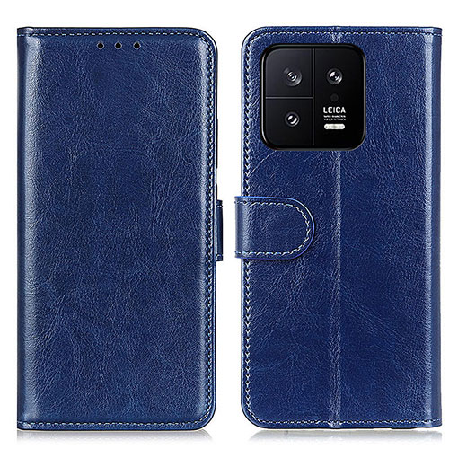 Leather Case Stands Flip Cover Holder M07L for Xiaomi Mi 13 Pro 5G Blue