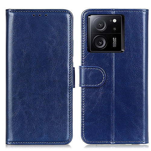 Leather Case Stands Flip Cover Holder M07L for Xiaomi Mi 13T 5G Blue