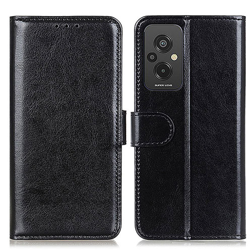 Leather Case Stands Flip Cover Holder M07L for Xiaomi Redmi 11 Prime 4G Black