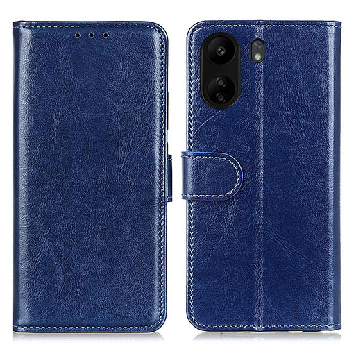 Leather Case Stands Flip Cover Holder M07L for Xiaomi Redmi 13C Blue