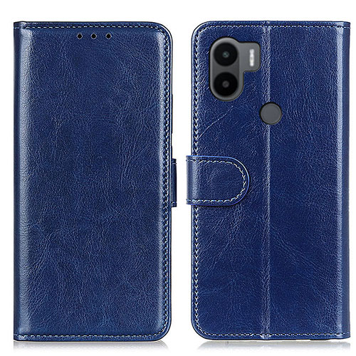 Leather Case Stands Flip Cover Holder M07L for Xiaomi Redmi A1 Plus Blue