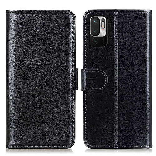 Leather Case Stands Flip Cover Holder M07L for Xiaomi Redmi Note 10 JE 5G Black