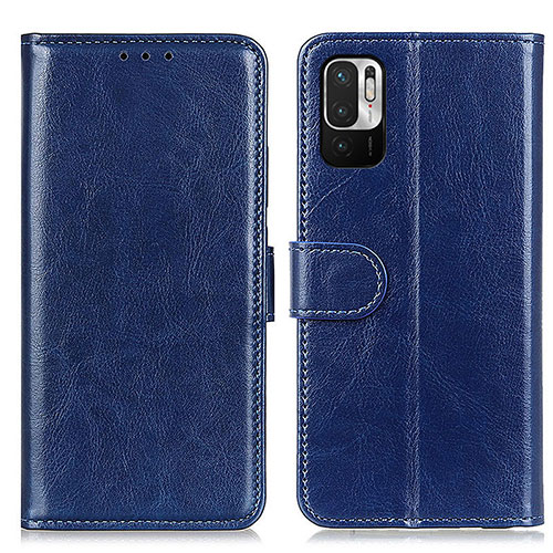 Leather Case Stands Flip Cover Holder M07L for Xiaomi Redmi Note 10 JE 5G Blue