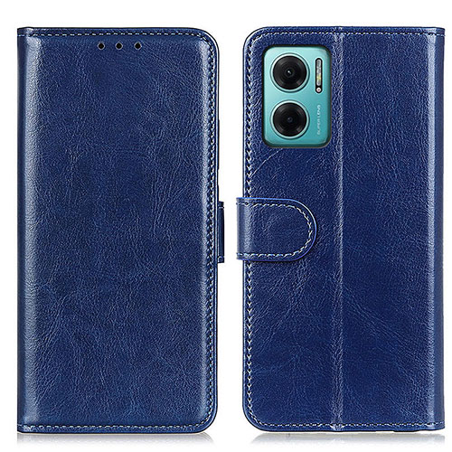 Leather Case Stands Flip Cover Holder M07L for Xiaomi Redmi Note 11E 5G Blue