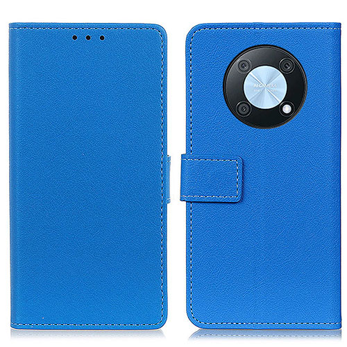 Leather Case Stands Flip Cover Holder M08L for Huawei Enjoy 50 Pro Blue