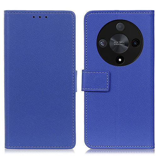 Leather Case Stands Flip Cover Holder M08L for Huawei Honor Magic6 Lite 5G Blue