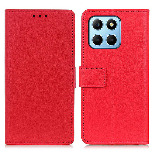 Leather Case Stands Flip Cover Holder M08L for Huawei Honor X6 Red