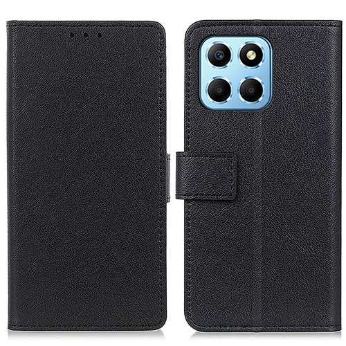 Leather Case Stands Flip Cover Holder M08L for Huawei Honor X8 5G Black