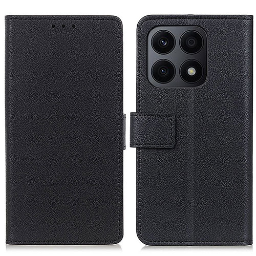 Leather Case Stands Flip Cover Holder M08L for Huawei Honor X8a 4G Black