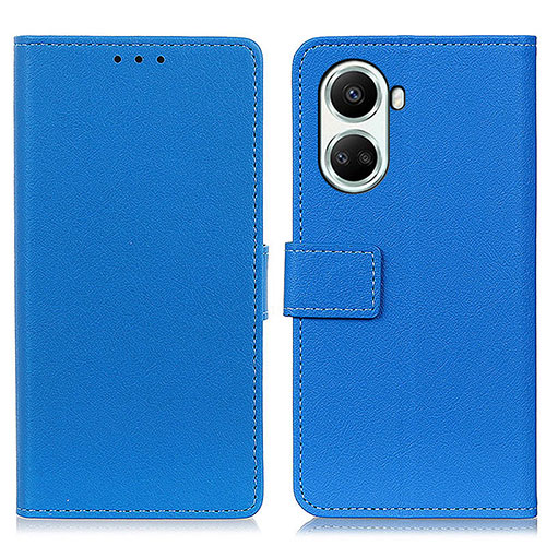 Leather Case Stands Flip Cover Holder M08L for Huawei Nova 10 SE Blue