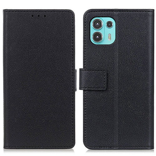 Leather Case Stands Flip Cover Holder M08L for Motorola Moto Edge 20 Lite 5G Black