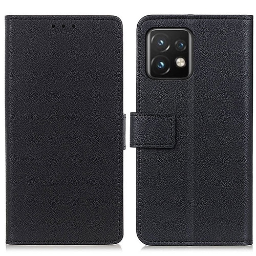 Leather Case Stands Flip Cover Holder M08L for Motorola Moto Edge 40 Pro 5G Black