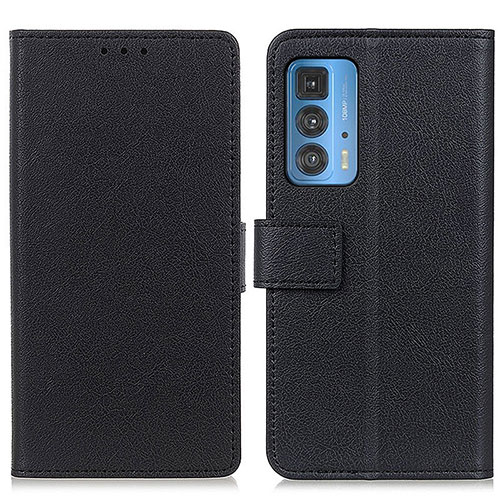 Leather Case Stands Flip Cover Holder M08L for Motorola Moto Edge S Pro 5G Black