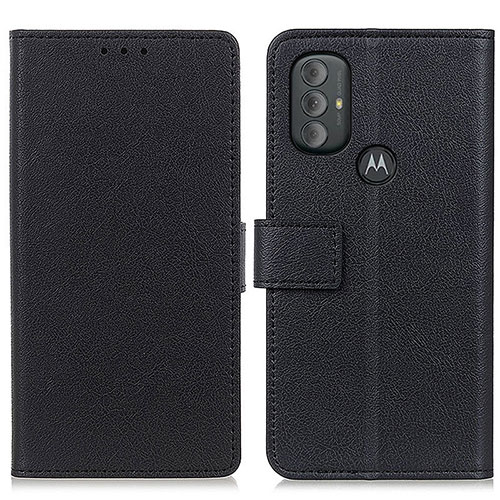 Leather Case Stands Flip Cover Holder M08L for Motorola Moto G Power (2022) Black