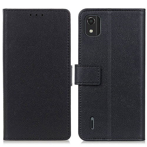 Leather Case Stands Flip Cover Holder M08L for Nokia C2 2nd Edition Black