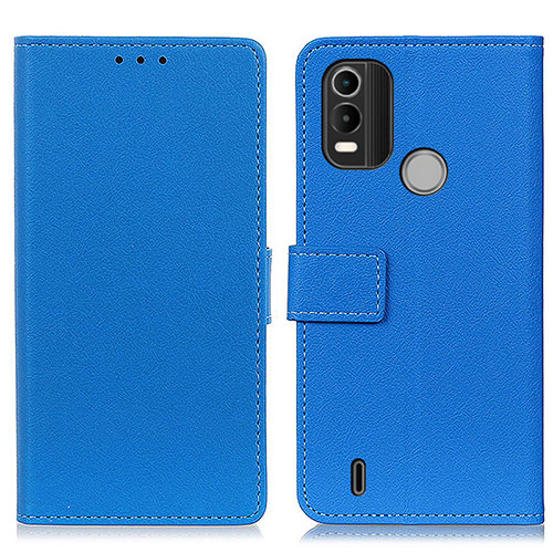 Leather Case Stands Flip Cover Holder M08L for Nokia C21 Plus Blue