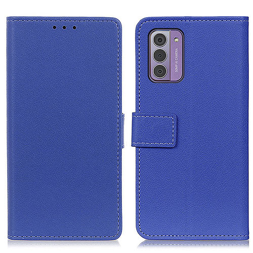 Leather Case Stands Flip Cover Holder M08L for Nokia G310 5G Blue