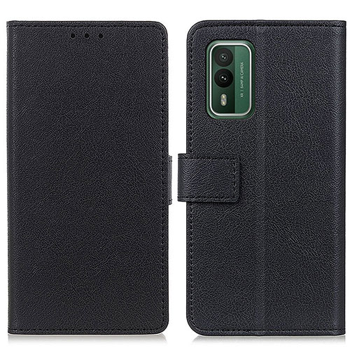 Leather Case Stands Flip Cover Holder M08L for Nokia XR21 Black