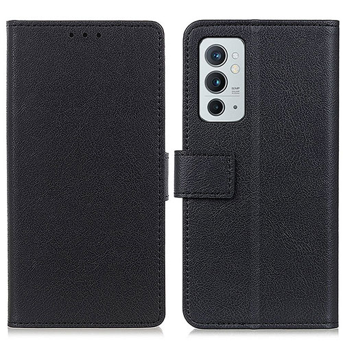 Leather Case Stands Flip Cover Holder M08L for OnePlus 9RT 5G Black