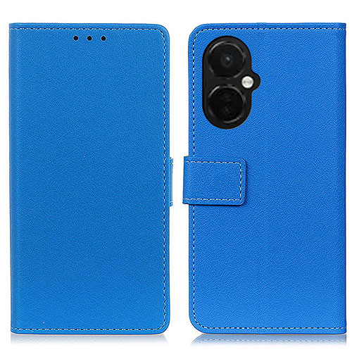 Leather Case Stands Flip Cover Holder M08L for OnePlus Nord CE 3 Lite 5G Blue