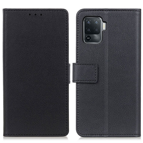 Leather Case Stands Flip Cover Holder M08L for Oppo A94 4G Black