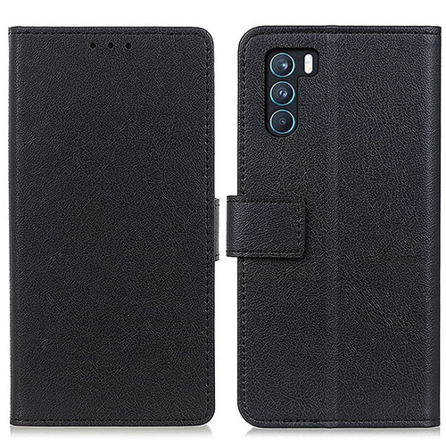 Leather Case Stands Flip Cover Holder M08L for Oppo K9 Pro 5G Black