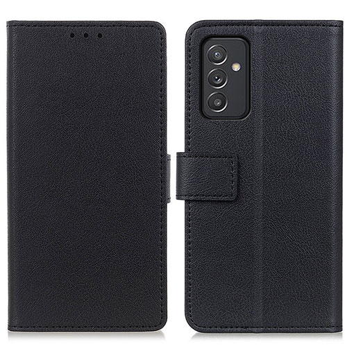 Leather Case Stands Flip Cover Holder M08L for Samsung Galaxy A55 5G Black