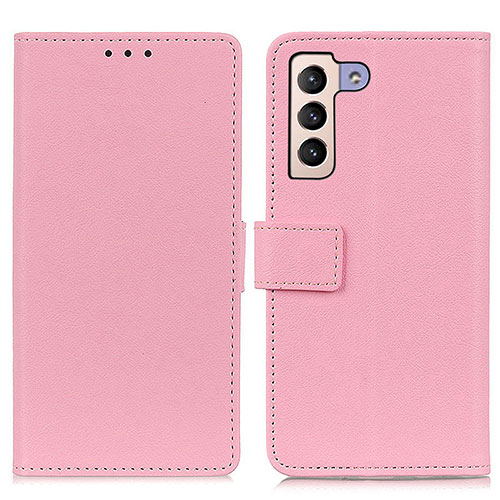 Leather Case Stands Flip Cover Holder M08L for Samsung Galaxy S21 5G Pink