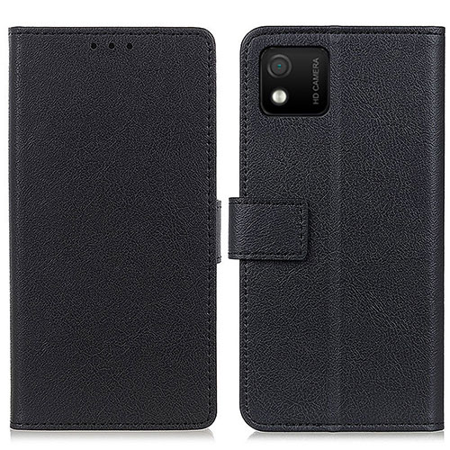 Leather Case Stands Flip Cover Holder M08L for Wiko Y52 Black